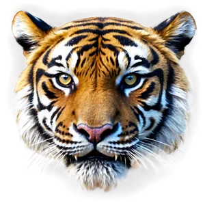 3d Rendered Tiger Face Png Qhc17 PNG Image