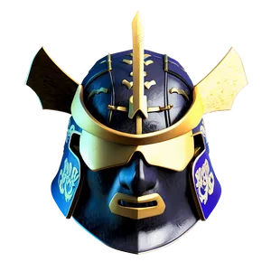 3d Samurai Helmet Png Bif PNG Image