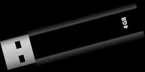 4 G B U S B Flash Drive PNG image with transparent background