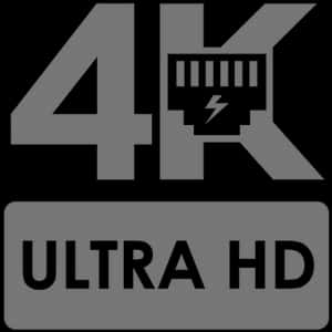 4 K Ultra H D Logo PNG image with transparent background