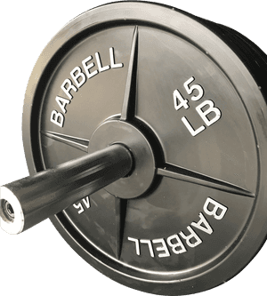 45 L B Barbell Plateand Bar PNG image with transparent background