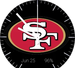 49ers Logo Watch Face PNG Image