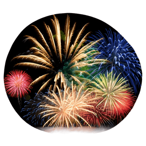 4th of July Fireworks Display PNG djr58 PNG image with transparent background