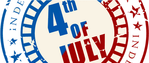 4thof July Celebration Banner PNG image with transparent background
