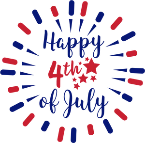 4thof July Celebration Greeting PNG Image