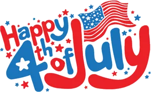 4thof July Celebration Greeting PNG Image