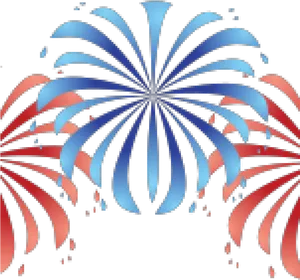 4thof July Fireworks Pixel Art PNG Image