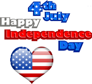 4thof July Independence Day Celebration PNG image with transparent background
