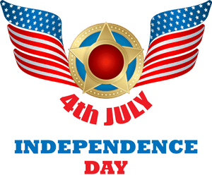 4thof July Independence Day Emblem PNG image with transparent background