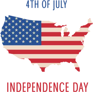 4thof July Independence Day U S A Map PNG Image