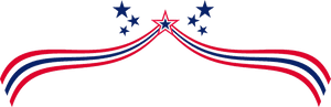 4thof July Patriotic Decorative Element PNG image with transparent background