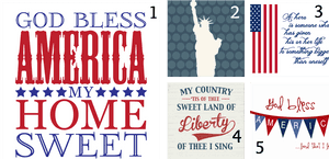 4thof July Patriotic Quotes Collage PNG image with transparent background