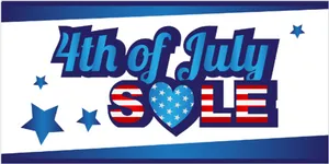 4thof July Sale Banner PNG Image