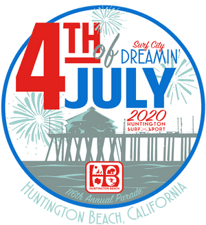 4thof July2020 Huntington Beach Poster PNG image with transparent background