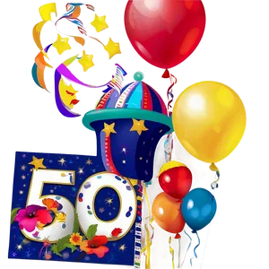 50th Birthday Bonanza Png 06272024 PNG Image