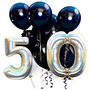 50th Birthday Lavish Celebration Png 06272024 PNG Image