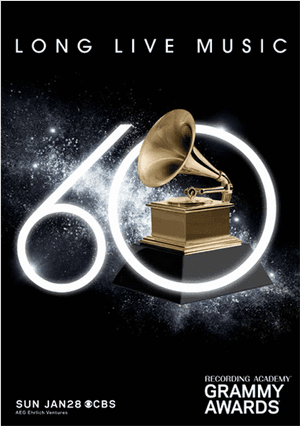 60th Annual Grammy Awards, HD Png Download PNG image with transparent background