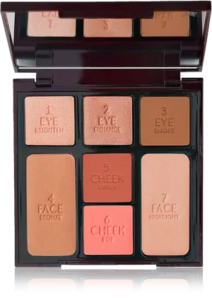 7 Shade Makeup Palette PNG Image