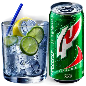 7 Up And Ice Cubes Png 06262024 PNG Image