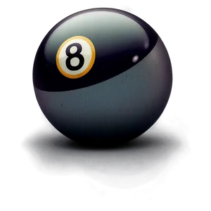 8 Ball Glowing Edge Png Vxg PNG Image