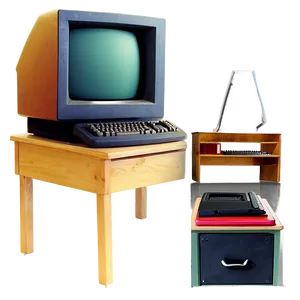 90s Computer In Classroom Png Plu PNG Image