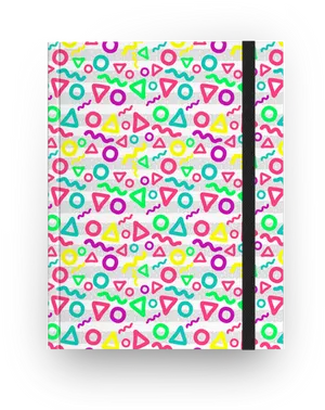 90s Style Pattern Binder PNG Image