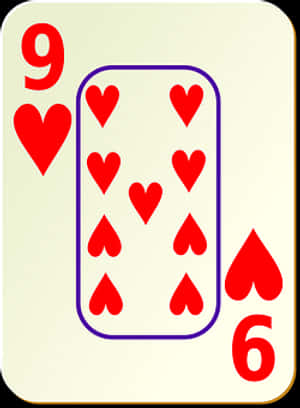 a card with a number of hearts PNG image with transparent background