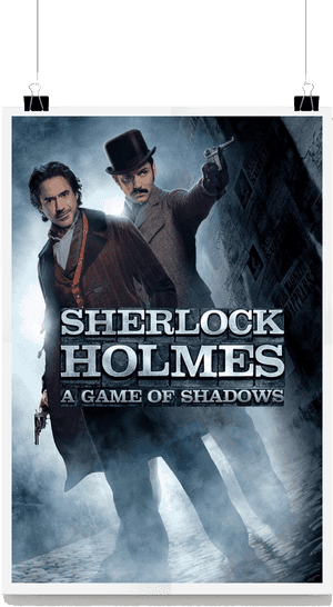 A Game Of Shadows - Sherlock Holmes A Game Of Shadows Posters, HD Png Download PNG image with transparent background