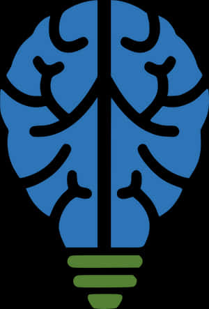 A I Brain Lightbulb Graphic PNG