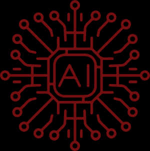 A I_ Circuitry_ Symbol PNG with transparent background