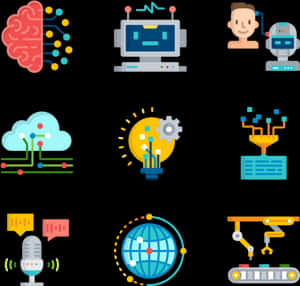 A I_ Technology_ Icons_ Set PNG