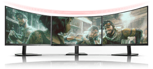 A Image Split Into Three As Each Monitor Together - Apex Legends, HD Png Download PNG image with transparent background