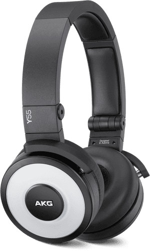 A K G Y55 Black Headphones PNG