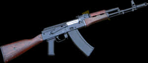 A K47 Assault Rifle Isolated PNG