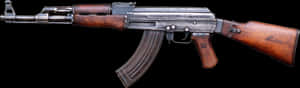 A K47 Assault Rifle Profile PNG