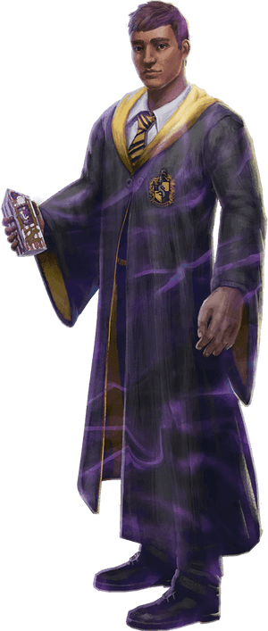 A Male Hufflepuff Student Holding A Box Of Chocolate - Brilliant Hufflepuff Student, HD Png Download PNG image with transparent background