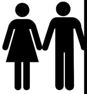 a man and woman holding hands PNG image with transparent background