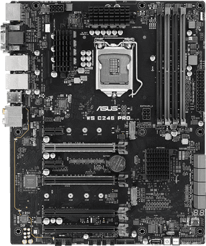 Ws C246 Pro, Intel C246 Chipset, Lga 1151, Hdmi, Atx - Asus P8h61 M Lx B3, HD Png Download PNG image with transparent background
