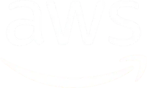 A W S Logo Blackand White PNG Image