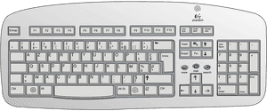 Vector Graphic Keyboard Electronics Input - Keyboard Clipart, HD Png Download PNG image with transparent background