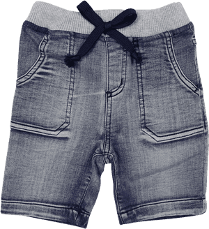 A1224l Denim Knit Short - Bermuda Shorts, HD Png Download PNG image with transparent background