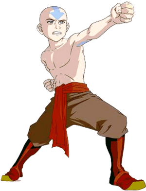 Aang Doing Practise-ynb619 - Avatar Last Airbender Pose, HD Png Download PNG image with transparent background