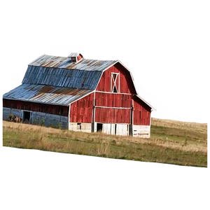 Abandoned Barn Scene Png 06122024 PNG Image