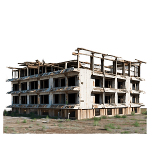 Abandoned Destroyed Building PNG bjj86 PNG