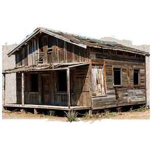 Abandoned Ghost Town PNG 06252024 PNG with transparent background