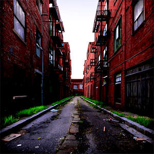 Abandoned Street Alley PNG 06112024 PNG image with transparent background