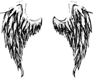 Abstract Angel Wings Art PNG image with transparent background