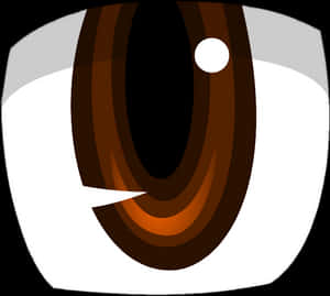 Brown Eyes Clipart Wide Eye - Anime Eye, HD Png Download PNG