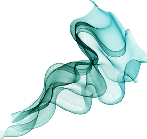 Abstract Aqua Smoke Art PNG Image