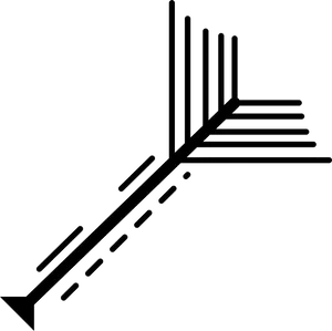 Abstract Arrow Line Art PNG Image